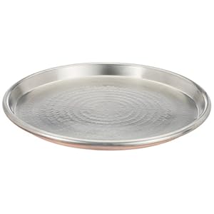 Vigor Blinky 94080-45 Round Baking Tray in Tin-Plated Copper, 3 cm Edge, 45 cm in Diameter
