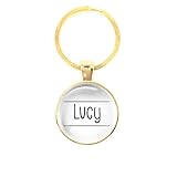 Livraison rapide Porte-clés en verre - Lucy, golden/e