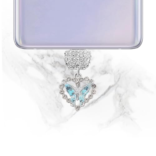 Breloque papillon pour téléphone portable, cadeau idéal Type-C - 4