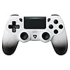 ECHTPower Manette sans fil pour PS4 Compatible PS4/Slim/Pro/PC Vibration Double, RGB, Batterie 1000 mAh, 6 Axes, Pavé Tactile, Prise Casque, Capture d'écran