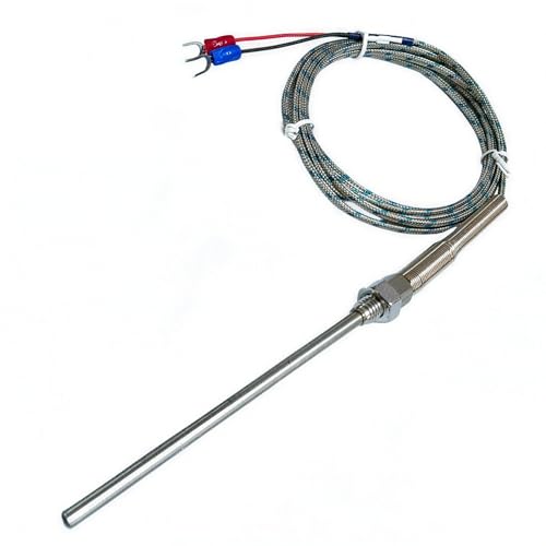 Capteur thermocouple K thermomètre inox 100mm sonde 600 ℃ fil blindé