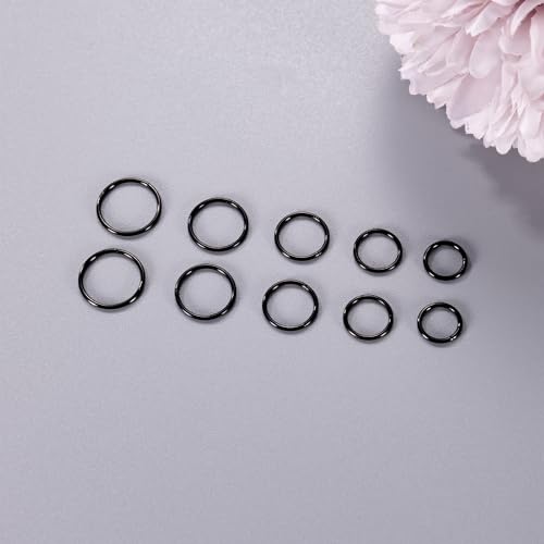Loayhoay N07-20G-BQ 10Pcs 20G Surgical Steel Nose Rings Hoops thumb #1