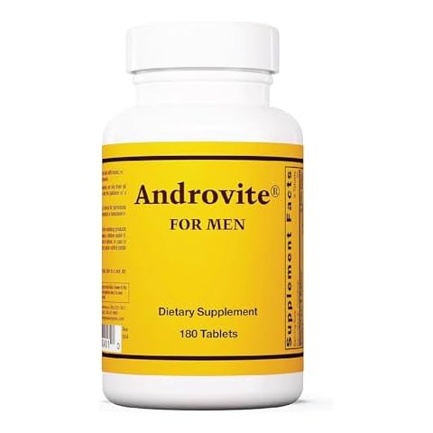 Optimox Androvite for Men - Magnesium Supplement for Men 500mg, Multimineral Supplement, Multivitamin Supplement, Vitamin C, Vitamin D3, Calcium-Free - 180 Count Cover
