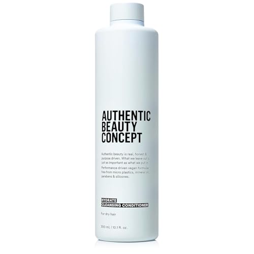 Authentic Beauty Concept Hydrate Cleansing Conditioner | Moisturizing Co-Wash | Increases Combability & Hydration | Normal To Dry or Curly Hair | Vegan & Cruelty-free | Silicone-free | 10.1 fl. oz.