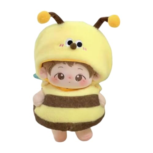 BACALYSO | ぬいぐるみ 用 10cm 15cm 20cm 40cm 人形の服 綿人形の服 無属性 ハチミツ イエロー 人形服 フワフワ 可愛いスカート ドール 人形ベビー服 着せ替え 服 (20cm)