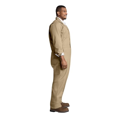 Image of Red Kap Men's Twill Action Back Coverall With Chest Pockets - Mechanic Coveralls With Concealed Zippers