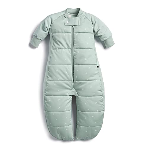 Image of ergoPouch Sleep Suit Bag 2.5 TOG – Baby Sleep Sack & Wearable Blanket, 2-in-1 Convertible Sack to Suit with Legs for Safe Movement, Regulates Temperature Overnight, Unisex (3-12 Months, Sage)