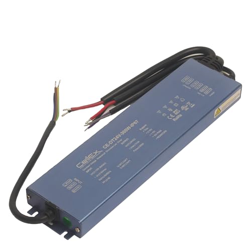 Image of Triac Dimmable LED Driver 24V 300W IP67 Ultra Slim 0.8in UL Listed Compatible with Lutron Dimmer, Transformer for LED Lights, Power Supply 5in1 Triac /0-10V /1-10V /Potentiometer /10V PWM