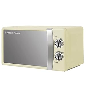 Russell Hobbs RHMM701C 17 Litre 700 W Cream Solo Manual Microwave with 5 Power Levels, Ringer & Timer, Defrost Setting…