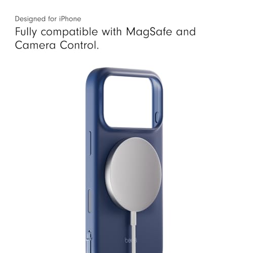 Image of Beats iPhone 17 Kickstand Case with MagSafe & Camera Control, Built in Stand & Lanyard, Matte Finish with Microfiber Lining - Bedrock Blue