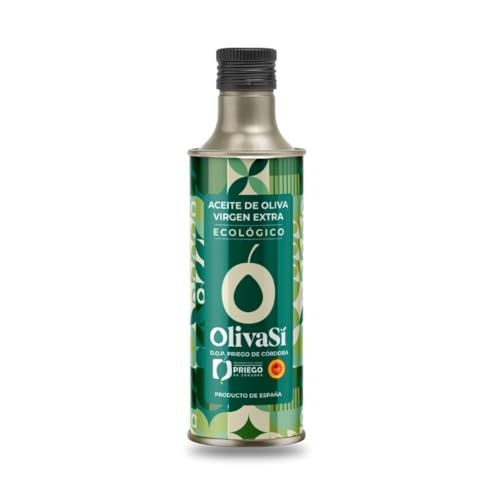 OLIVA SÍ Ecológico - Aceite de Oliva Virgen Extra 500ml Formato Lata | D.O.P. Priego de Córdoba | AOVE Gourmet Premium | Premiado en Concursos Internacionales y Nacionales