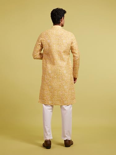 Image of DIWAS BY MANYAVAR Men's Cotton Blend Printed Kurta (1pc)