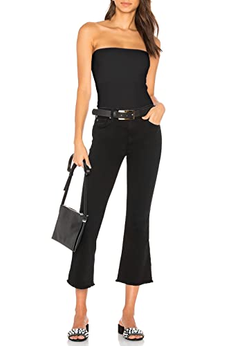 Cotton Tube Tops for Women Summer Cute Strapless Shirts Stretchy Basic Bandeau 3 Pack4