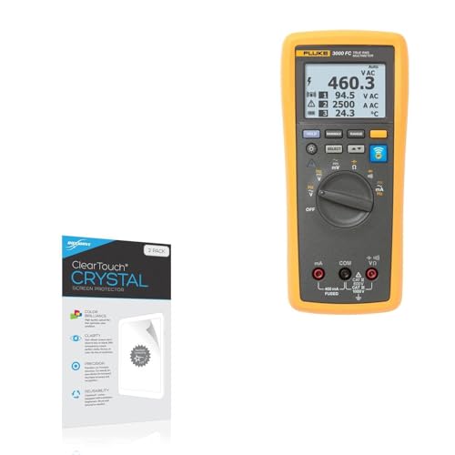 BoxWave Screen Protector Compatible with Fluke 3000 - ClearTouch Crystal (2-Pack), HD Film Skin - Shields from Scratches