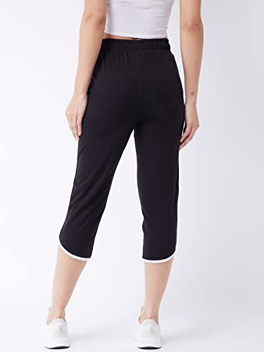 Image of Modeve Women Striped Cotton Blend Capri