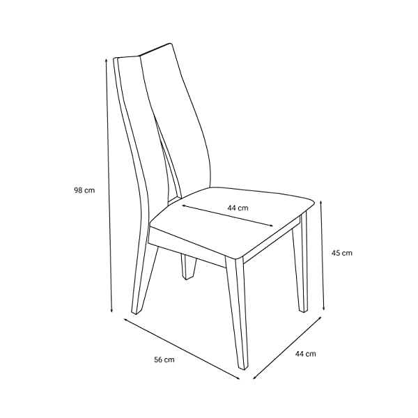 treesure Esszimmerstuhl M, Eiche Massivholz, Bezug Kunstleder, Küchenstuhl, Lounge Stuhl, Designerstuhl – Bild 7
