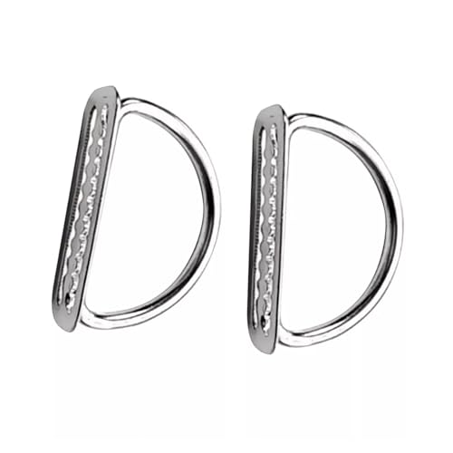 Laikoutd 2Pcs Diving Weight Belt Slide Keeper Serrated Scubas Diving Weight Belt Retainer Stoppers Diving D Rings Belt Buckles