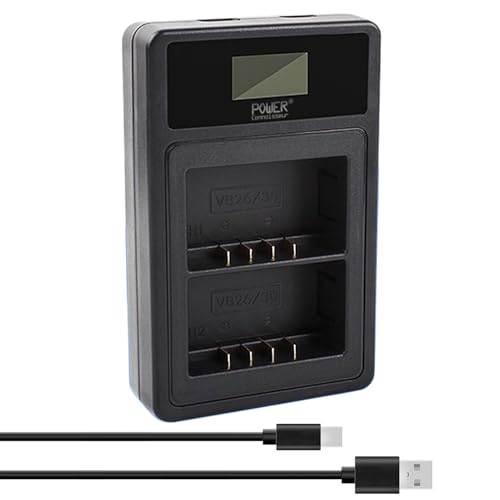 GODOX�Ή� V860III V850III V1pro �J�����p�o�b�e���[�[�d�� - 8.4V�A600mAh USB dual charging:VB26�K�p 2026EP