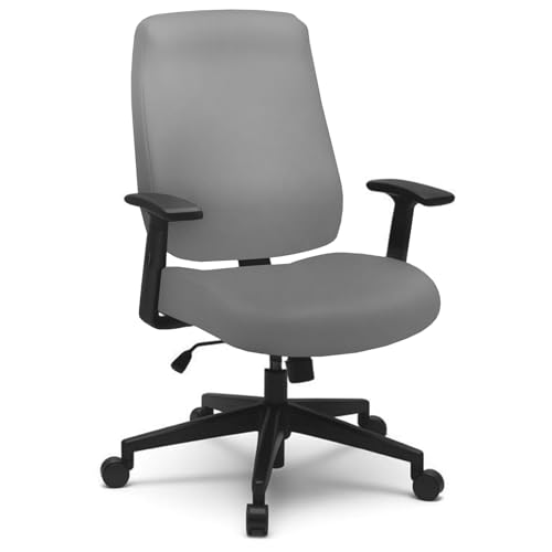 Office Chair Covers - 2 Piece Protective Stretchable Chair Seatcovers Stretch Chair Slipcover, Removable Washable Universal Armchair Cover Slipcover Chair Seat Cover Protector Cover