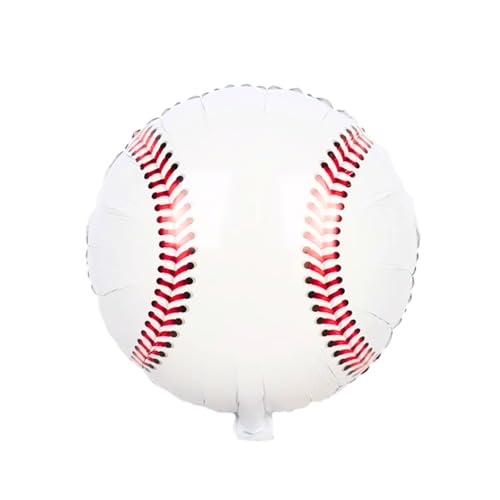 Image of Party Decorz Baseball Foil Balloon 17 Inch | 1pcs Baseball Balloon for Sports Theme Party | Perfect Sports Balloon for Baseball Decoration | Baseball Foil Balloon for Birthday Parties and Events