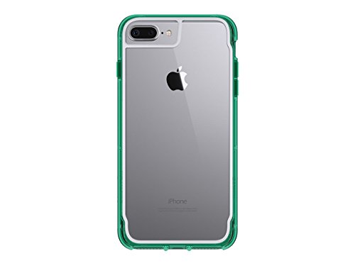 Coque iPhone 7+ et 6s+ Griffin Survivor Clear transparente et verte
