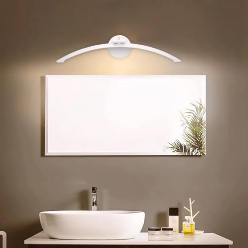 Image of 6W LED Mirror Light /Picture Light | Slim White Wall Light for Bathroom, Dressing Table & Painting Warm White Decorative Wall Lamp for Bedroom & Living Room 1 Year Warranty
