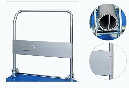 Platform Truck Cart Platform Truck Plastic Assis with High Loading Capacity Foldable Handle for Easy Carry and Storage Hand Trolley Push Cart Dolly