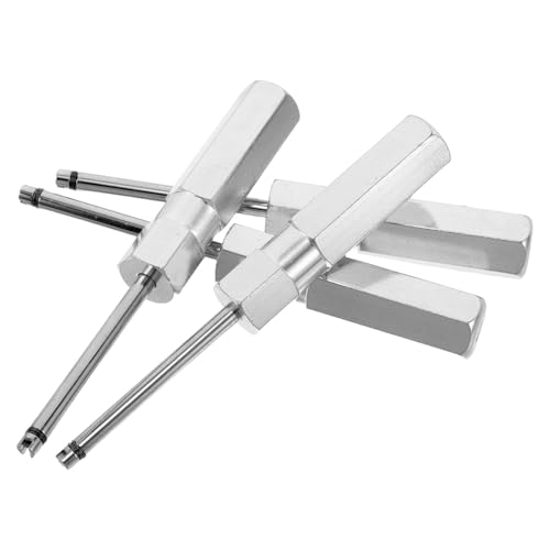 Balacoo Herramienta para Quitar Núcleos de Válvula de Neumáticos Cabeza Magnética, Aleación de Aluminio Ligera y Resistente, 4 Piezas para Mantenimiento y Emergencias