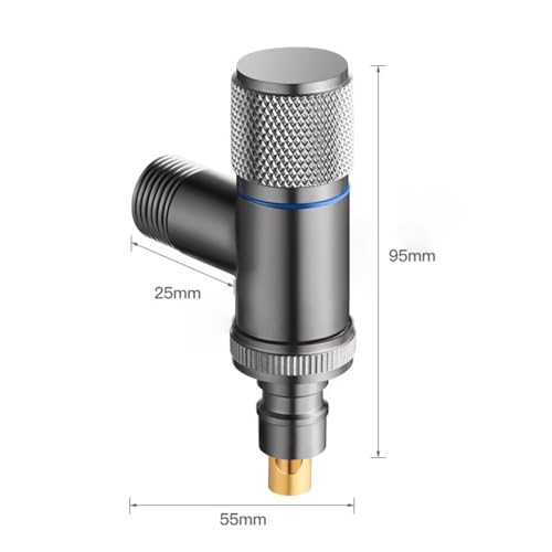 Image of Washing Machine Faucet, Water Spigot with Hose Handle, Washing Machine Tap Dishwasher Angle Valve Laundry Tap(Grey)