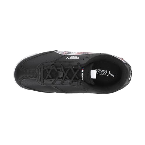 PUMA Kids Boys BMW M Motorsport Roma Via Lace Up Sneakers Shoes Casual - Black - Size 2.5 M4