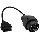 Adapter Fit for OBD1 to OBD2 16pin to 20pin Diagnostic Scanner Convertor Adapter Vehicle 16 Pin Connector Compatible with BMW