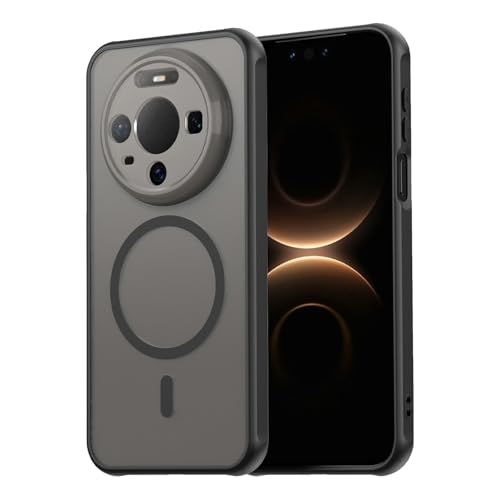 Image of Compatible with Huawei Mate 80 Pro Case Cover,Compatible with MagSafe,Anti-Fall,Compatible with Huawei Mate 80 Pro 5G SGT-AL50 Cell Protective Phone Case Black
