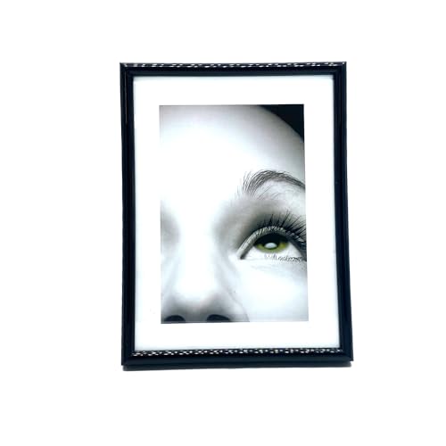 PLUS HOME Marcos De Foto O Portafoto Plastico Negro 24X30 De Pared Y Panel De Cristal Sencillo Para Decorae Y Regalo