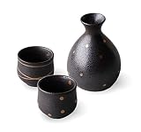 KIKYOUYA Janpanese Sake Set Traditional Japanese Ceramic Sake Cup Set with Gift Box