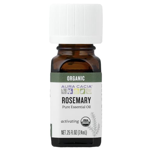 Aceite Esencial Orgánico de Romero Aura Cacia 0.25 oz miniatura 1
