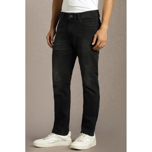 Image of Louis Philippe Men's Smart Fit Stretch Fabric for Comfort Premium Wash Aesthetic Authentic Twill and Durable Jeans