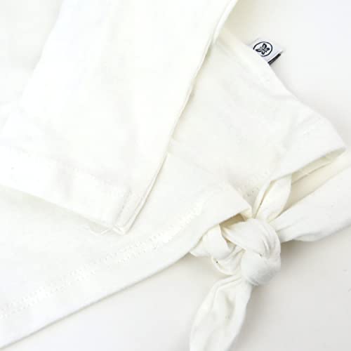 HonestBaby 3-Pack Flutter Long Sleeve Fashion T-Shirts 100% Organic Cotton for Baby, Toddler Girl3