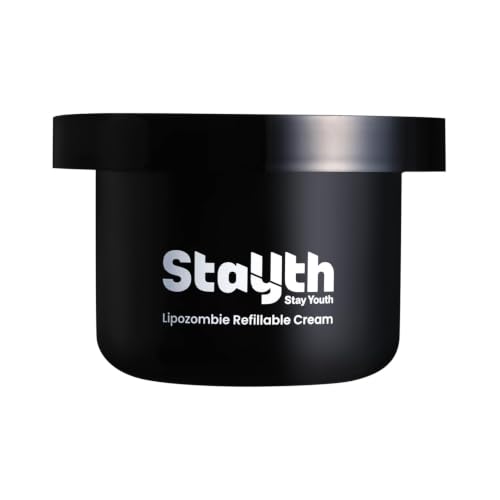StayUth Lipozombie Refillable Cream – Slow Aging Skincare with Liposome Technology, Peptides & Hyaluronic Acid, Refillable Moisturizer for Elasticity & Wrinkle Care, 1.69oz (Refill (50ml/1.69oz))