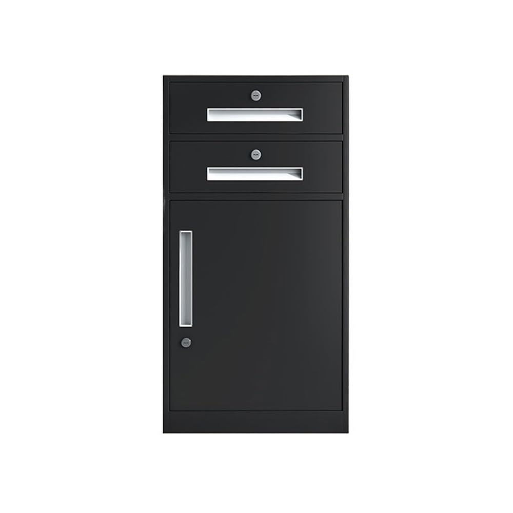 Aioneer Black File Cabinet Thickened Steel Office Storage Cabinet 85Cm Height Office Storage Cabinet Large Capacity Home File Cabinet Drawer Filing Cabinet