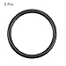 uxcell Nitrile Rubber O-Rings 46mm OD 38mm ID 4mm Width, Metric Nitrile Rubber Sealing Gasket for Automotive Machine Plumbing, Pack of 5