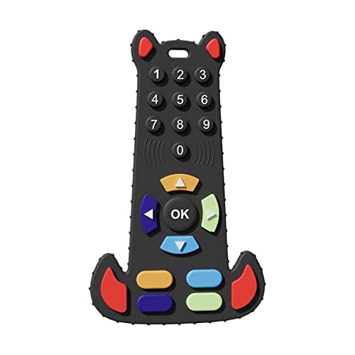 赤ちゃん おもちゃ リモコン、歯がため 歯固め 噛む おもちゃ、0?12ヶ月の赤ちゃんの形の歯が生えるおもちゃ、赤ちゃんの歯茎を和らげる緩和、幼児、男の子、女の子向けの感覚咀嚼おもちゃ、食器洗い機&冷蔵庫対応