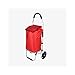 Chariot À Provisions Pliant Panier À Provisions Portable Rouge Petit Chariot D'Escalier d'escalade Utilitaire Remorque en Aluminium pour Le Shopping Bagages Outils Bureau Chariot À Provision