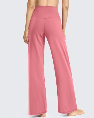 Image of Promover Wide Leg Pants for Woman Yoga Pants with Pockets Stretch