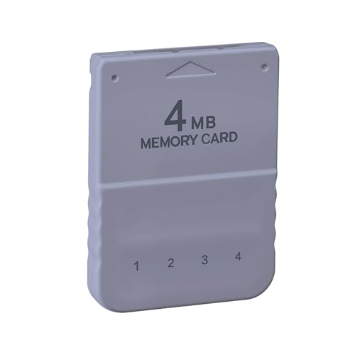 Mcbazel 4MB Tarjeta de Memoria para PS1 y PS One, Capacidad 60 Bloques Memory Card para PS One, Tarjeta de Guardado de Alta Velocidad para PlayStation 1 Compatible con PS2 (Solo Juegos de PS1)