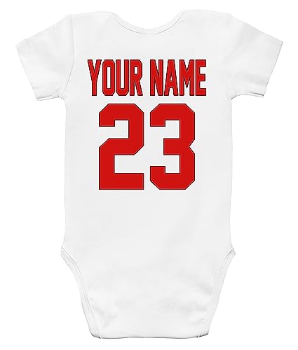 Baby Bodysuit - Baseball Custom Personalized Double Sided Jersey Name and Number2
