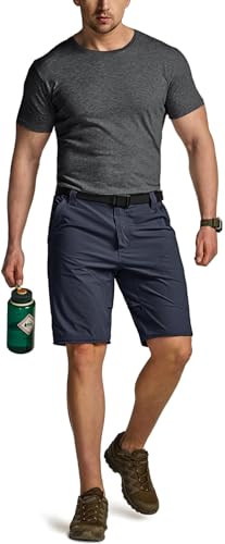 Image of CQR Men's Convertible Cargo Tactical Pants, Water Resistant Outdoor Hiking Pants, Zip Off Lightweight Stretch Work Pants