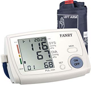 Blood Pressure Monitor Upper Arm,Automatic Accurate Digital Bp Machine for Home Use,Irregular Heartbeat and 90-Readings Memory, 4 AA Batteries Included,8.7''-12.6'' Adjustable Wide-Range Cuff