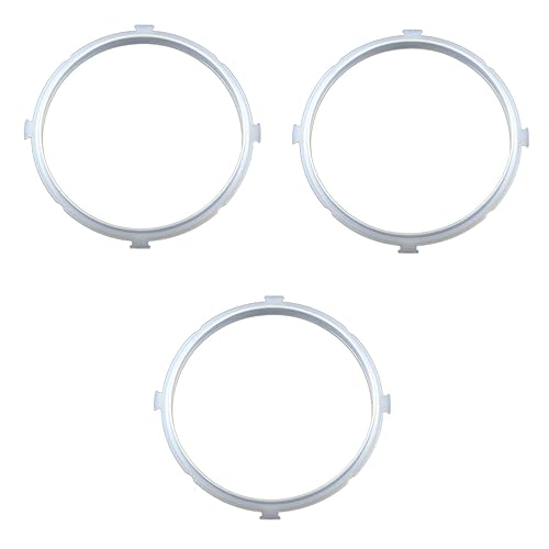 Ciieeo 3 piezas de anillo de sellado para olla a presión eléctrica, repuestos a prueba de fugas miniatura 7