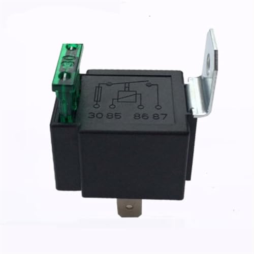 Relais de voiture 12V 24V 30A avec fusible intégré et patte de fixation en fer