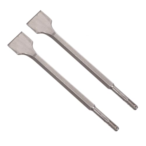 LALAFINA Electric Drill Chisel Accessory 2 Pieces Hexagon Chisel Impact for Polished Surface for Cement Brick
